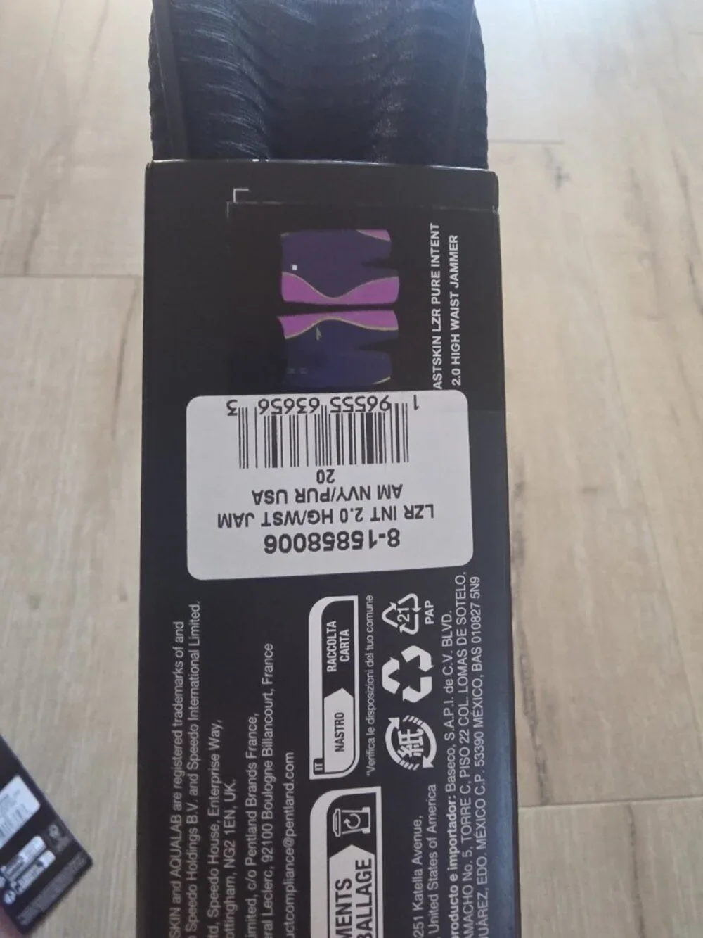 Speedo Men's Fastskin LZR Pure Intent 2.0 Jammer Navy/Purple Brand new  Size 20